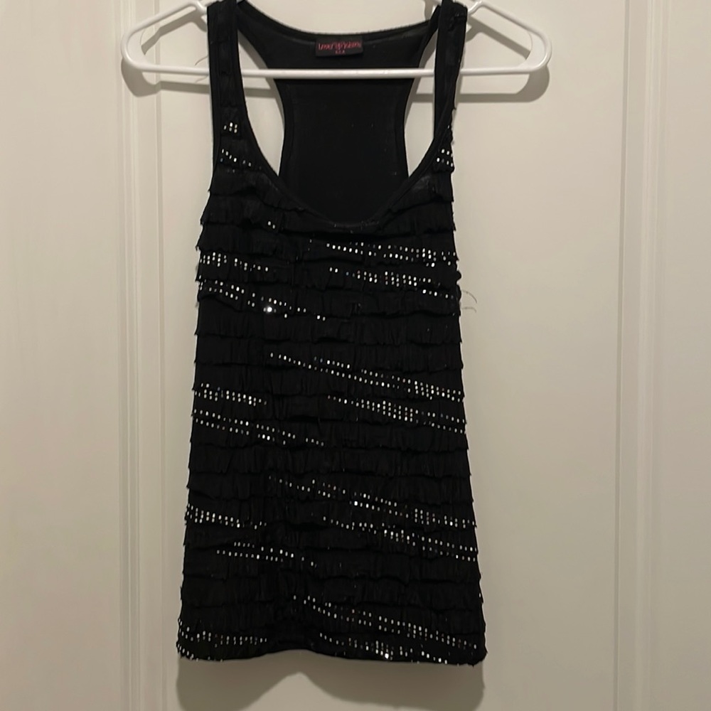 Black Shimmer Top